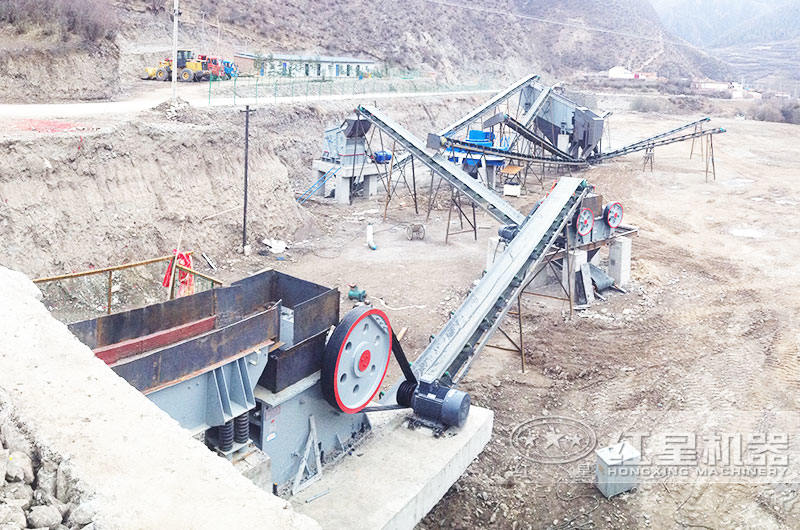 石子破碎成沙生產現場 石子破碎成沙生產現場