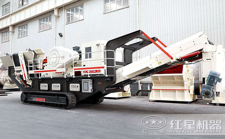 石英石移動破碎機-履帶顎破機一體機,石英石粗碎專用