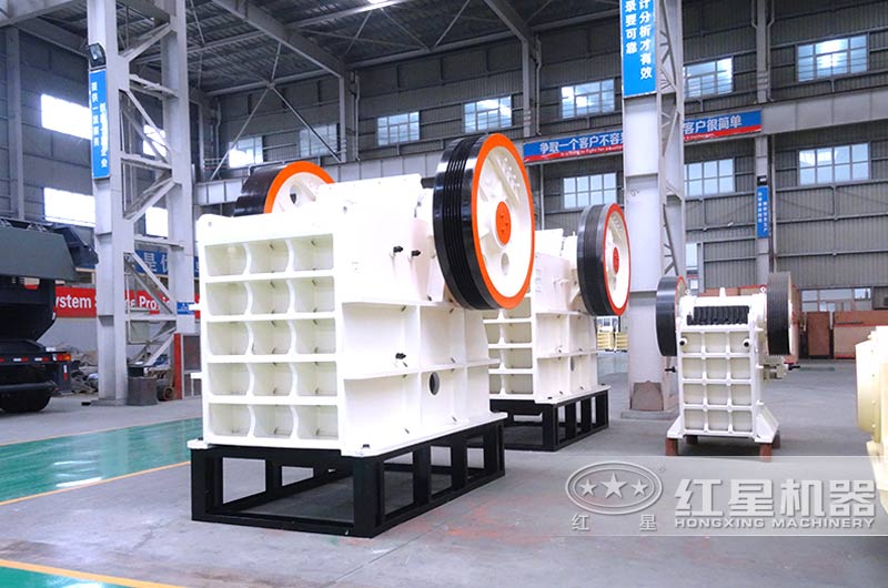 鄂式破碎機排料50-100mm，粒度均勻