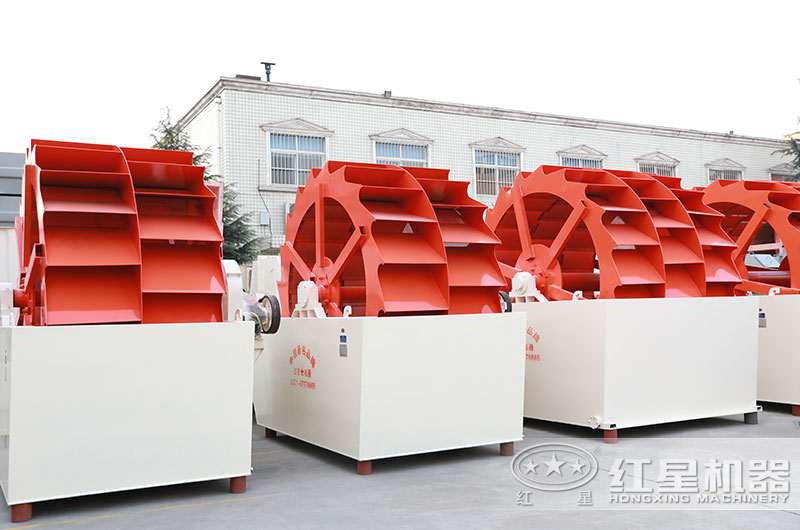 山沙洗砂機圖片，雙輪、三輪