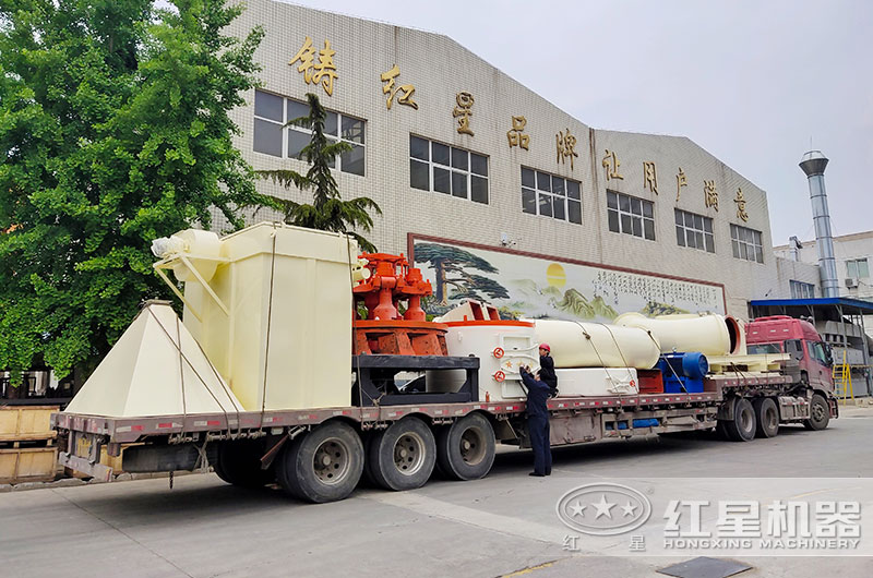 又一套磨粉生產線設備裝車預發河南焦作