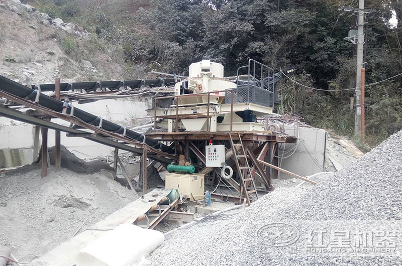 石子破碎加工現場實拍 石子破碎加工現場實拍