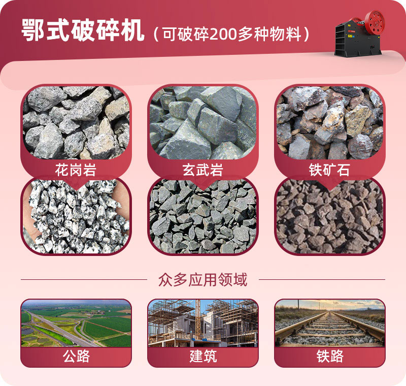 顎式破碎機(jī)應(yīng)用領(lǐng)域 顎式破碎機(jī)應(yīng)用領(lǐng)域